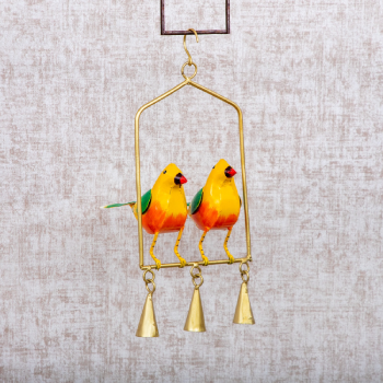 set of two hanging birds