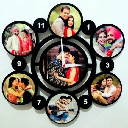 Personalized photo wall clock